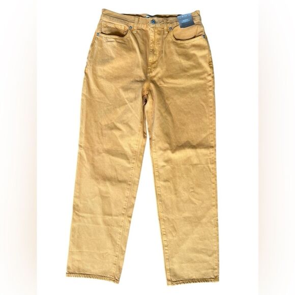 Madewell Baggy Straight Leg Jeans Size 28 Marigold Loose Fit Denim - Picture 3 of 9